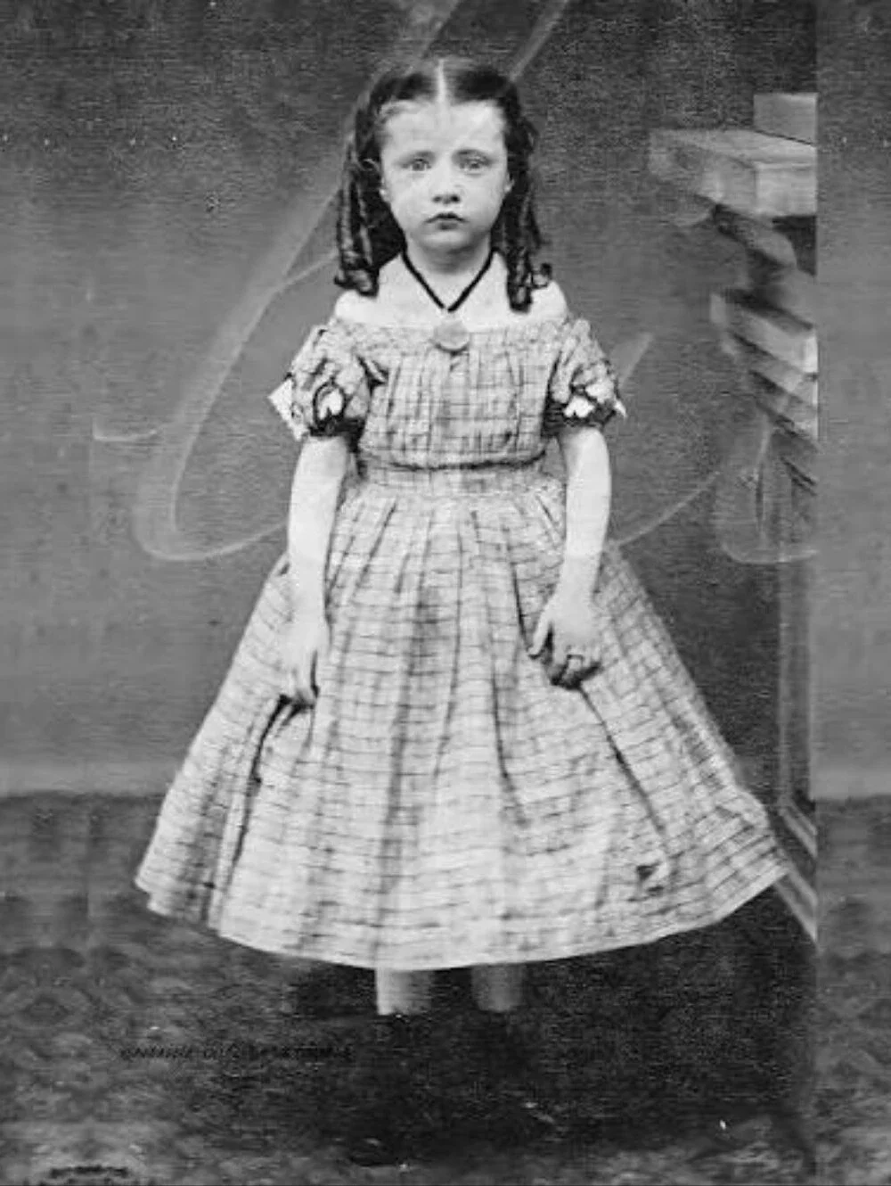 Creepy Victorian Pink Floral Dress For Costume